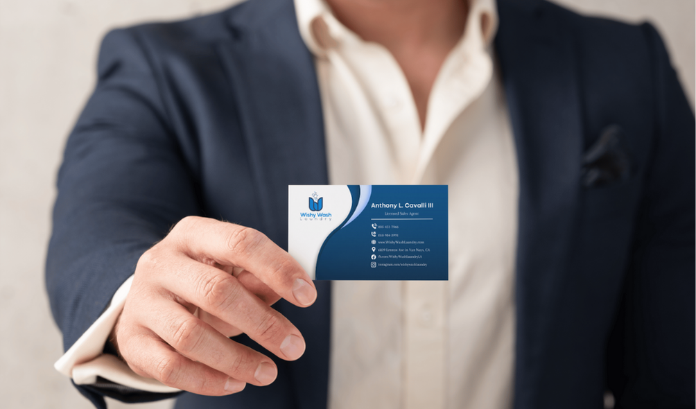 Wishy Wash Laundry Business Card